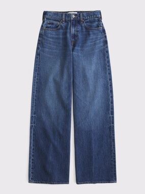 Abercrombie & Fitch High Rise Wide Leg Jeans 10 / 30 Medium Wash